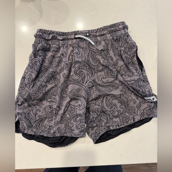 tlf Other - TLF Men's Paisley Athletic Shorts - Black